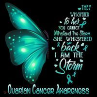 I Am The Storm Ovarian Cancer Awareness Butterfly Gift Coffee Mug thumb 5