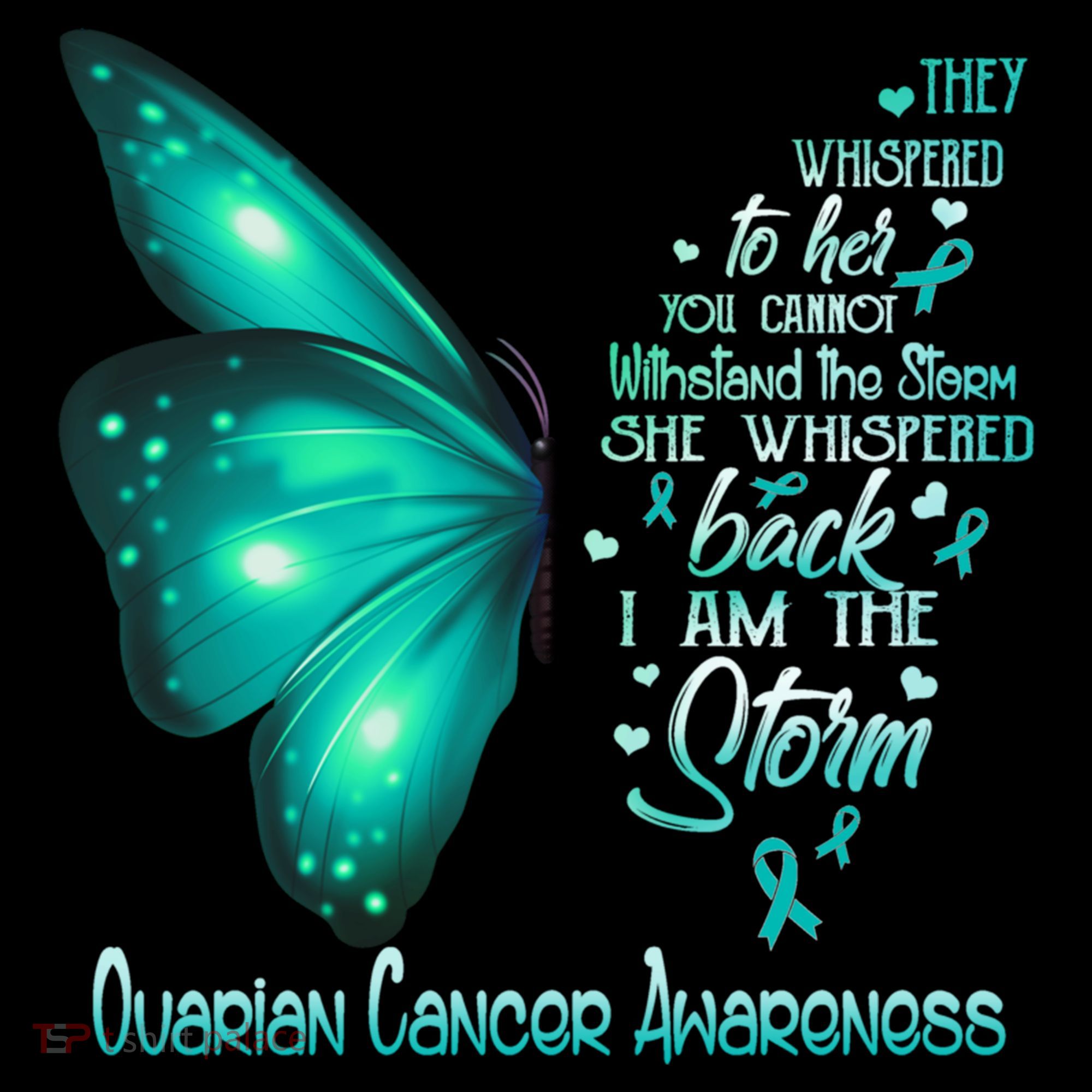 I Am The Storm Ovarian Cancer Awareness Butterfly Gift Coffee Mug