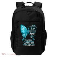I Am The Storm Ovarian Cancer Awareness Butterfly Gift Backpack thumb 0