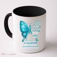 I Am The Storm Ovarian Cancer Awareness Butterfly Gift Coffee Mug thumb 0