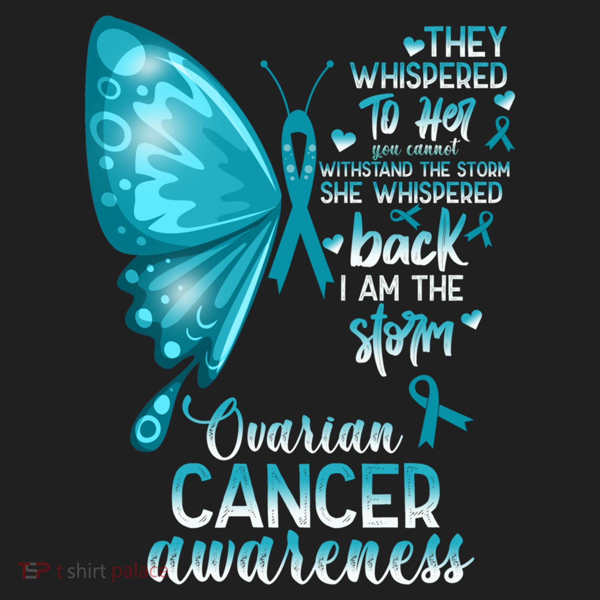 I Am The Storm Ovarian Cancer Awareness Butterfly Gift Hat