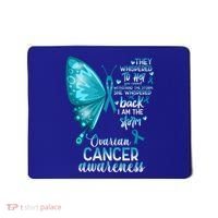 I Am The Storm Ovarian Cancer Awareness Butterfly Gift Mousepad thumb 0