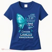 I Am The Storm Ovarian Cancer Awareness Butterfly Gift Women's T-Shirt thumb 0
