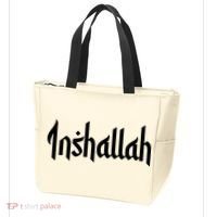 Inshallah Arabic Text Islam Muslim Gift Tote Bag thumb 3