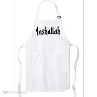 Inshallah Arabic Text Islam Muslim Gift Apron thumb 0