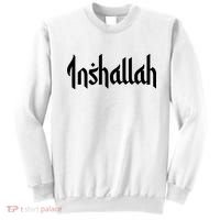 Inshallah Arabic Text Islam Muslim Gift Sweatshirt thumb 0