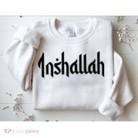 Inshallah Arabic Text Islam Muslim Gift Sweatshirt thumb 2