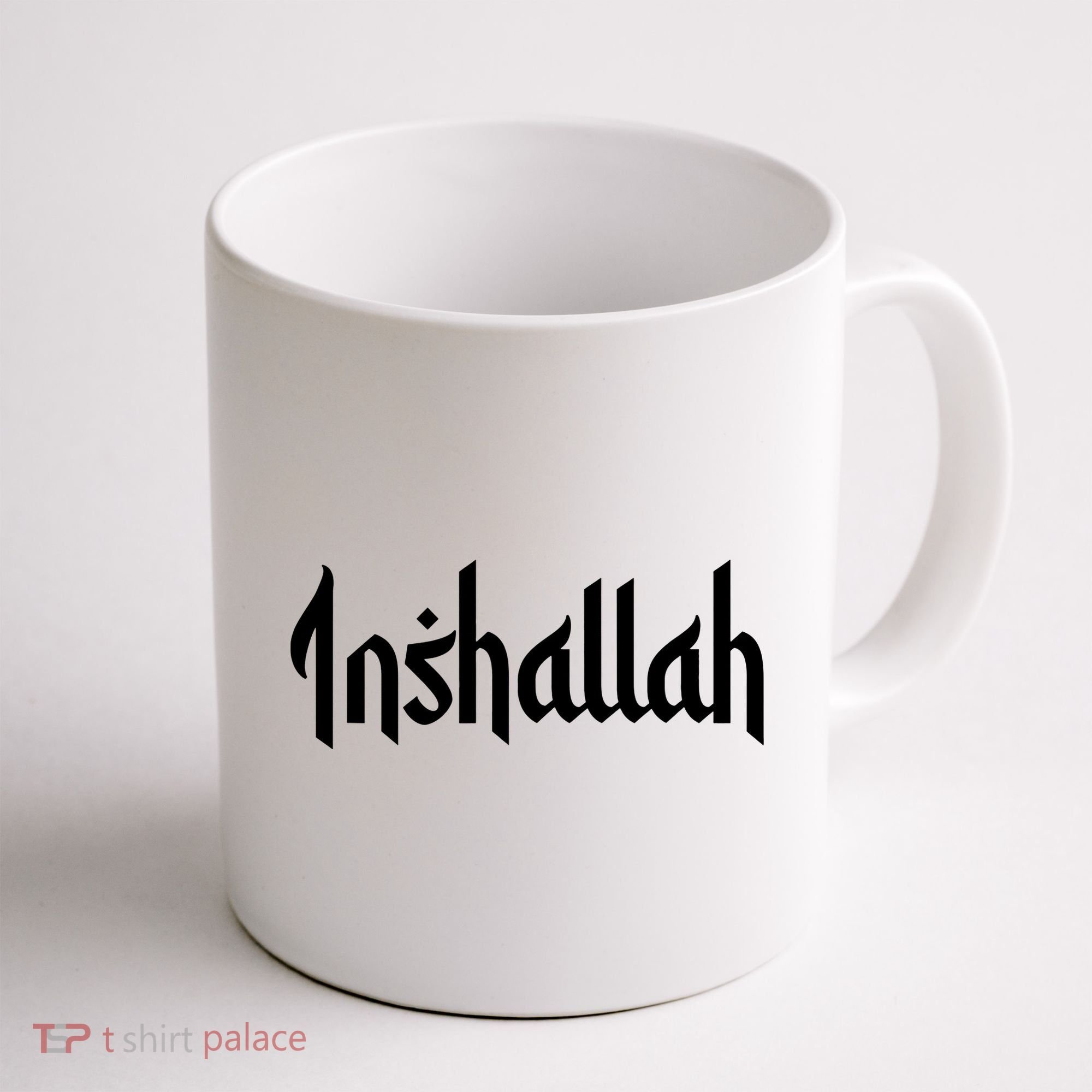 Inshallah Arabic Text Islam Muslim Gift Coffee Mug