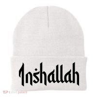 Inshallah Arabic Text Islam Muslim Gift Beanie thumb 0