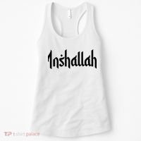 Inshallah Arabic Text Islam Muslim Gift Women's Tank Top thumb 0