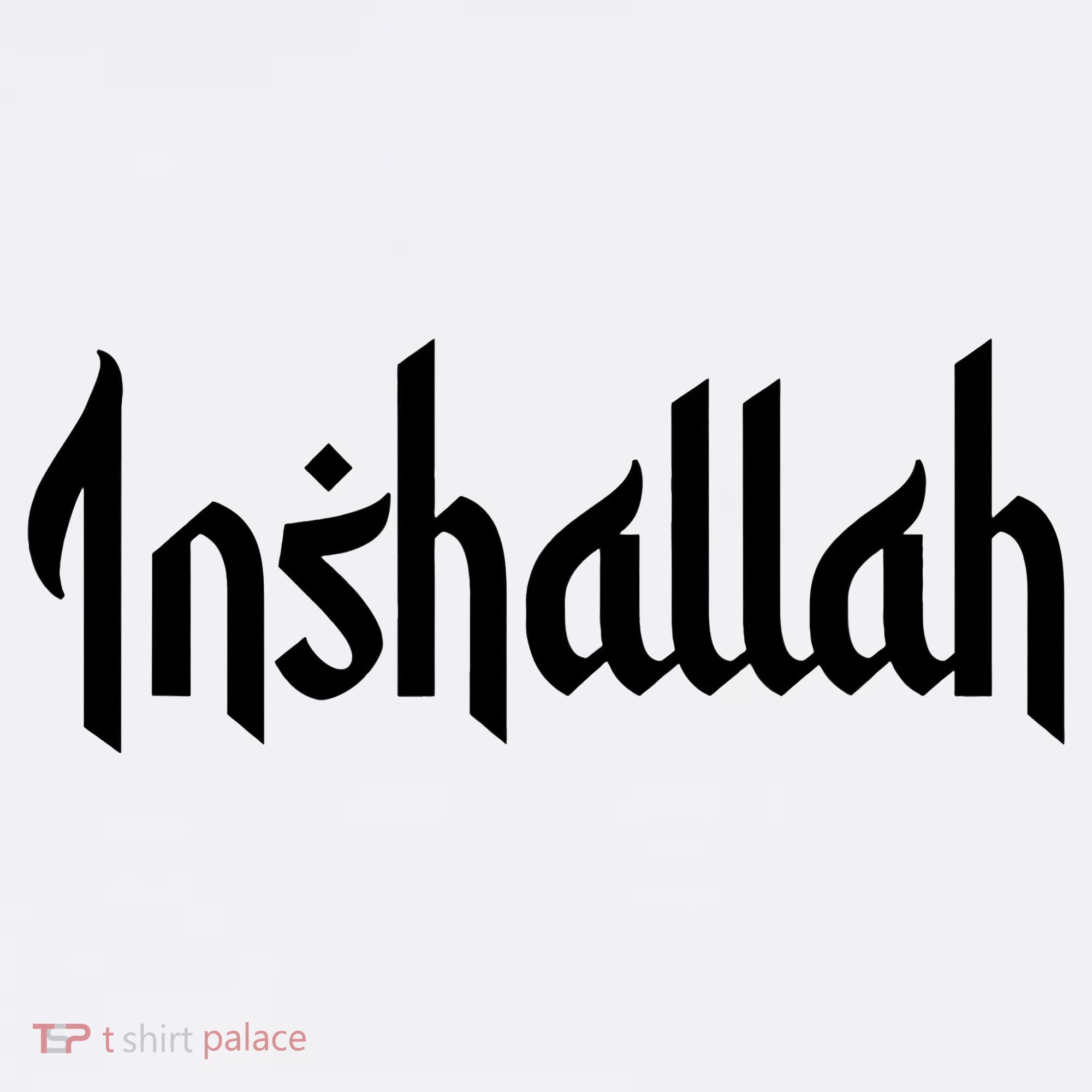 Inshallah Arabic Text Islam Muslim Gift Tank Top