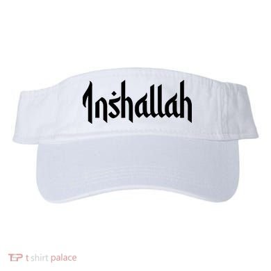 Inshallah Arabic Text Islam Muslim Gift Visor