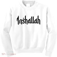 Inshallah Arabic Text Islam Muslim Gift Kids Sweatshirt thumb 0