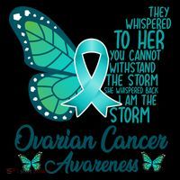 I Am The Storm Ovarian Cancer Awareness Teal Butterfly Cool Gift Coffee Mug thumb 5