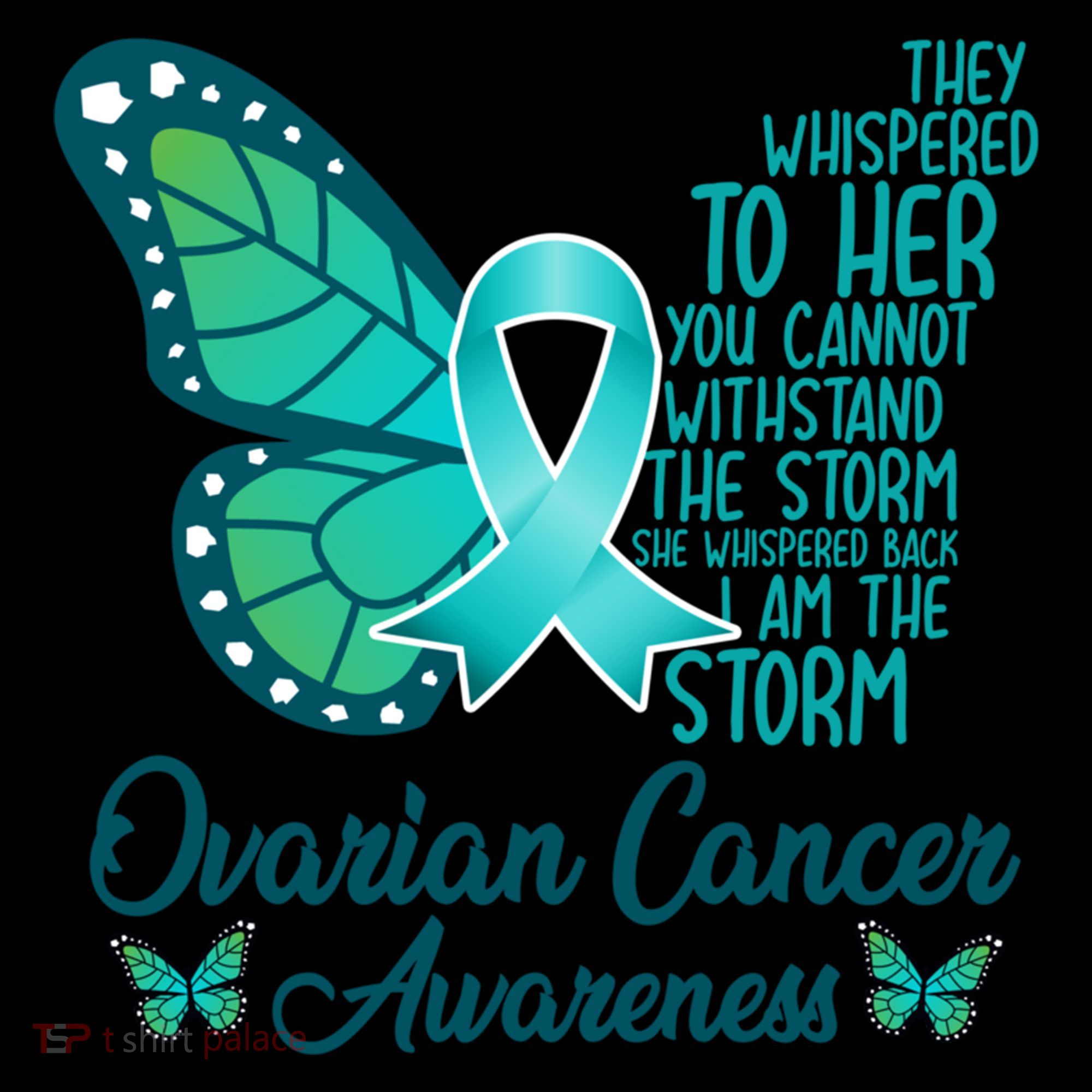 I Am The Storm Ovarian Cancer Awareness Teal Butterfly Cool Gift Coffee Mug