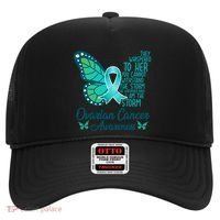 I Am The Storm Ovarian Cancer Awareness Teal Butterfly Cool Gift Hat thumb 0