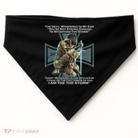 I Am The Storm Female Knight Warrioress USA-Made Doggie Bandana thumb 0