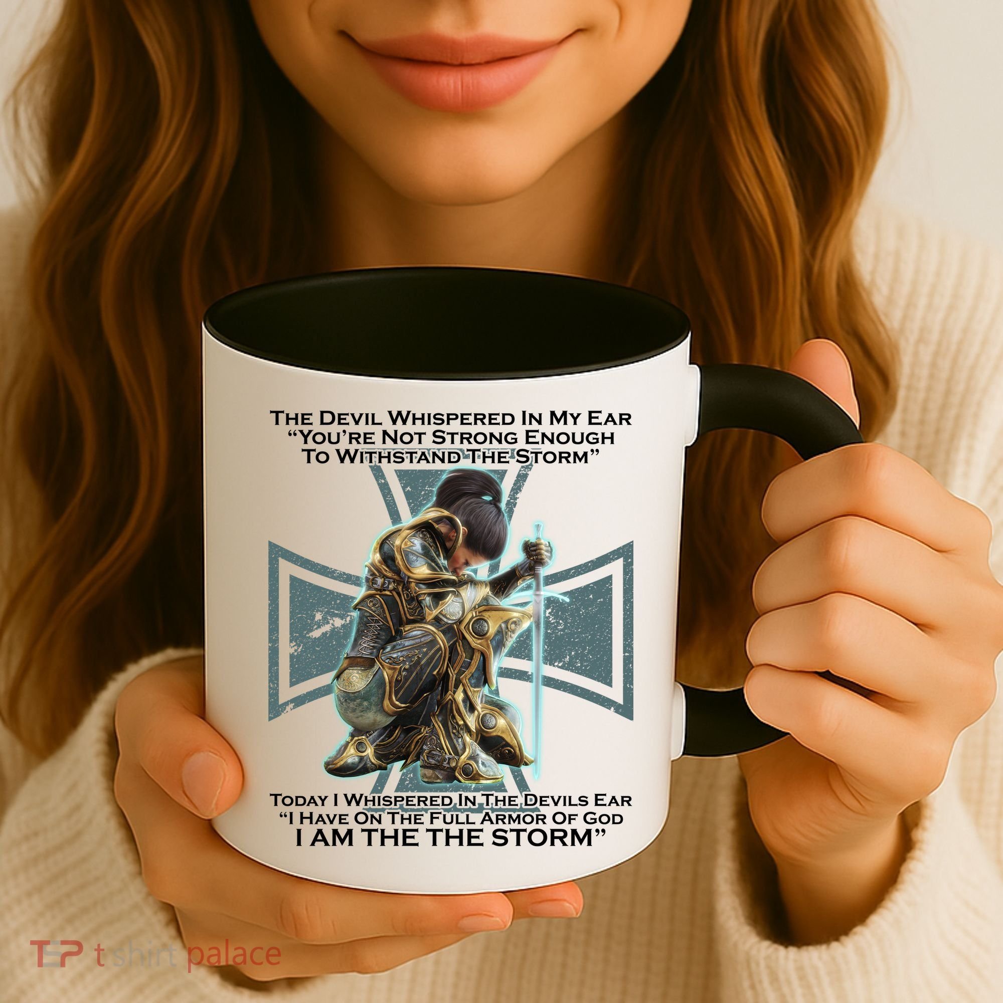 I Am The Storm Female Knight Warrioress Coffee Mug