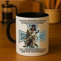 I Am The Storm Female Knight Warrioress Coffee Mug thumb 4
