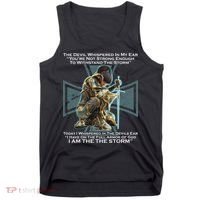 I Am The Storm Female Knight Warrioress Tank Top thumb 0