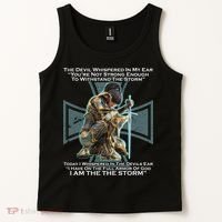 I Am The Storm Female Knight Warrioress Tank Top thumb 2