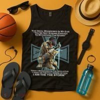 I Am The Storm Female Knight Warrioress Tank Top thumb 4