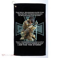 I Am The Storm Female Knight Warrioress Golf Towel thumb 0