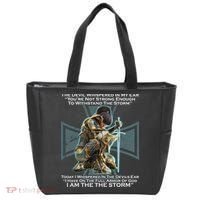 I Am The Storm Female Knight Warrioress Tote Bag thumb 0