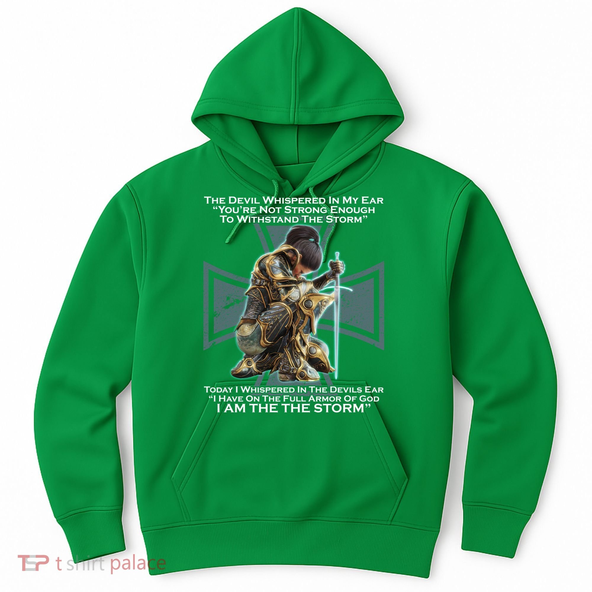 I Am The Storm Female Knight Warrioress Hoodie