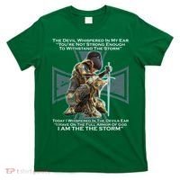 I Am The Storm Female Knight Warrioress T-Shirt thumb 0
