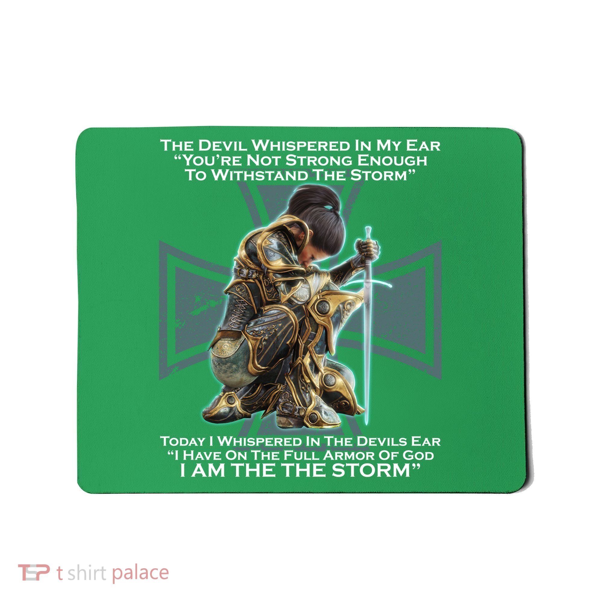 I Am The Storm Female Knight Warrioress Mousepad