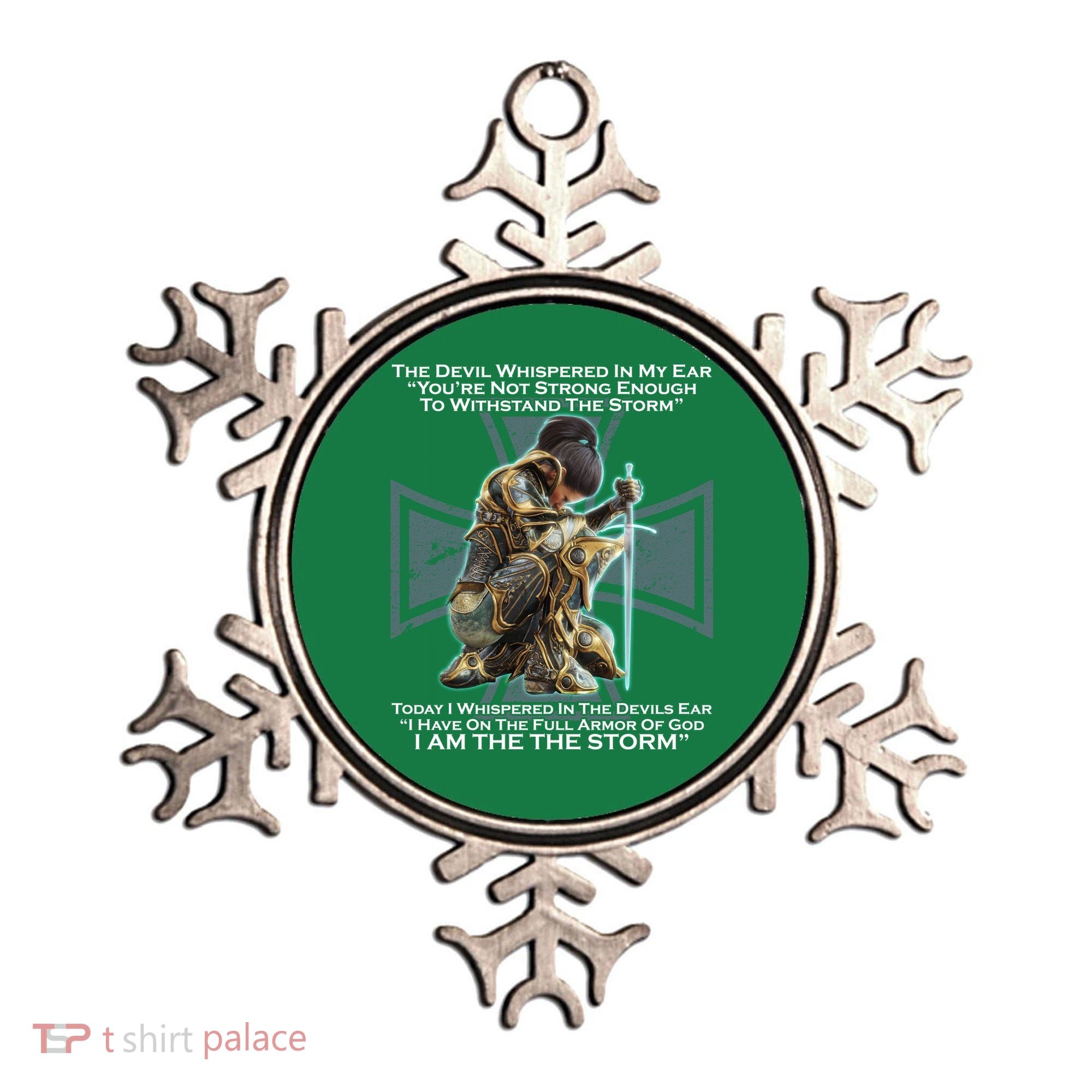 I Am The Storm Female Knight Warrioress Ornament