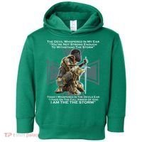 I Am The Storm Female Knight Warrioress Toddler Hoodie thumb 0
