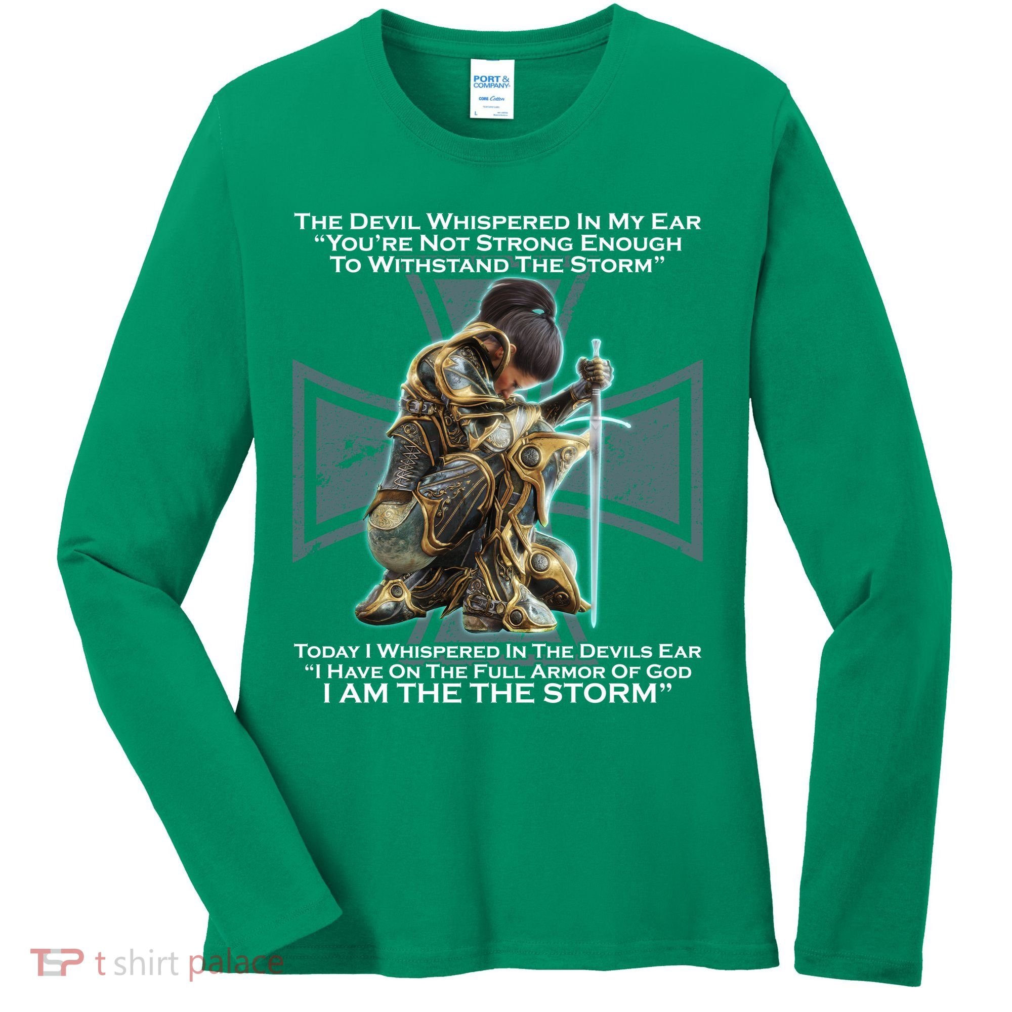 I Am The Storm Female Knight Warrioress Women's Long Sleeve Shirt