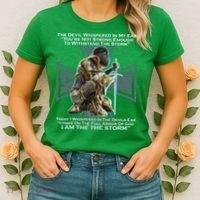 I Am The Storm Female Knight Warrioress Women's T-Shirt thumb 2