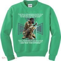 I Am The Storm Female Knight Warrioress Kids Sweatshirt thumb 0