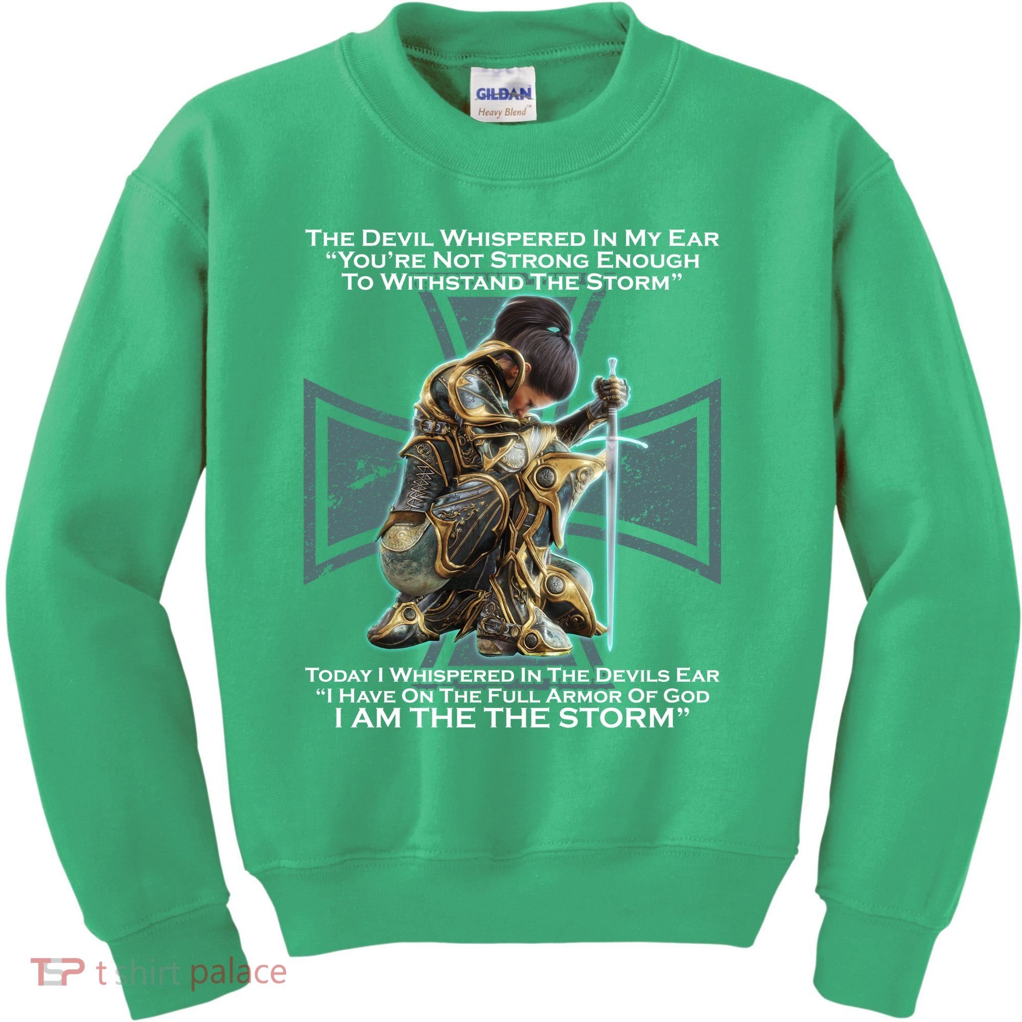 I Am The Storm Female Knight Warrioress Kids Sweatshirt