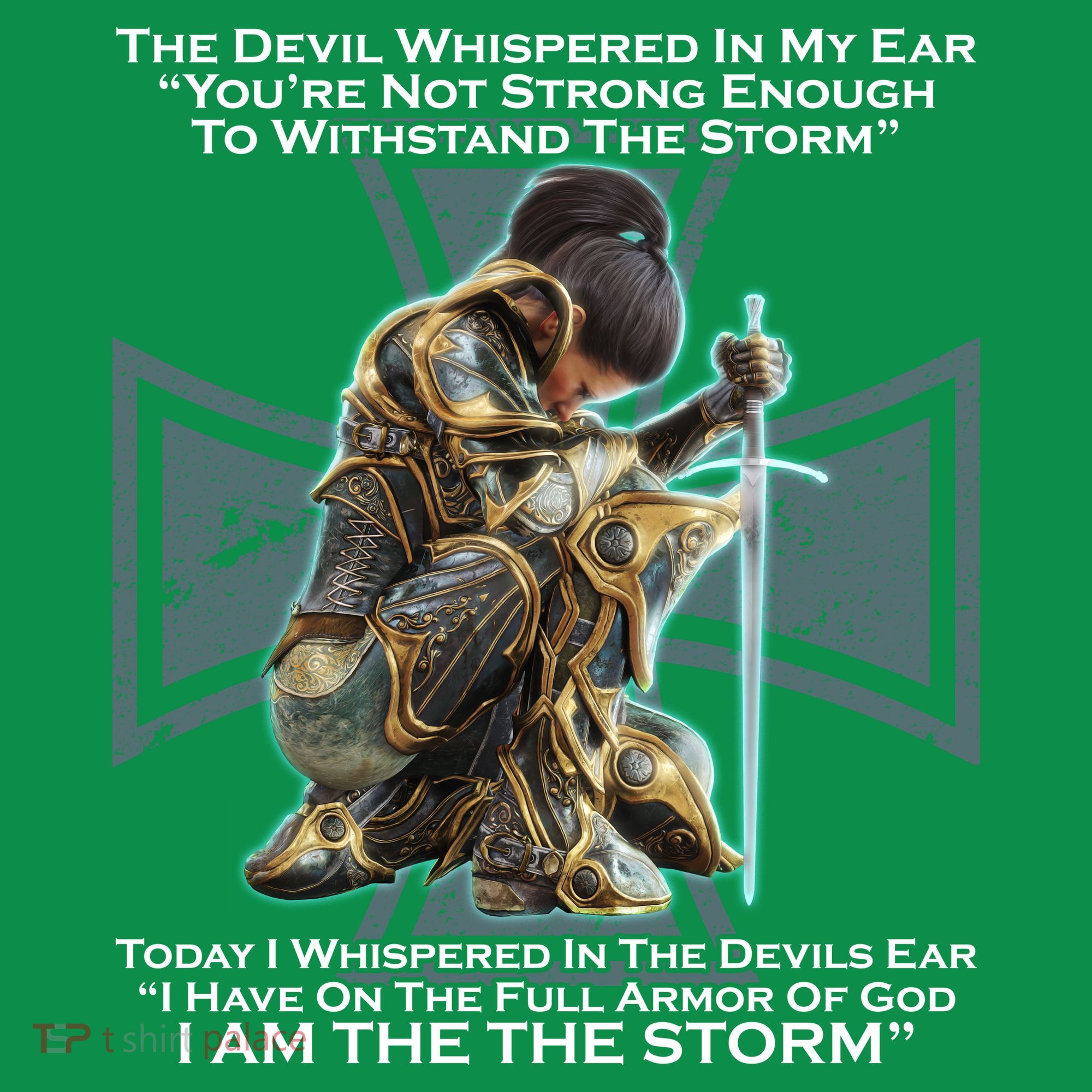 I Am The Storm Female Knight Warrioress Kids Sweatshirt