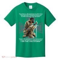 I Am The Storm Female Knight Warrioress Kids T-Shirt thumb 0