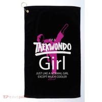 IM A Taekwondo Much Cooler Martial Arts Tkd Quote Funny Gift Golf Towel thumb 0