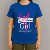 IM A Taekwondo Much Cooler Martial Arts Tkd Quote Funny Gift T-Shirt thumb 4