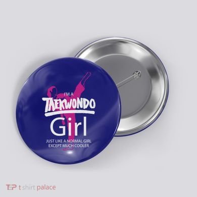 IM A Taekwondo Much Cooler Martial Arts Tkd Quote Funny Gift Button