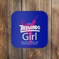 IM A Taekwondo Much Cooler Martial Arts Tkd Quote Funny Gift Coaster thumb 0