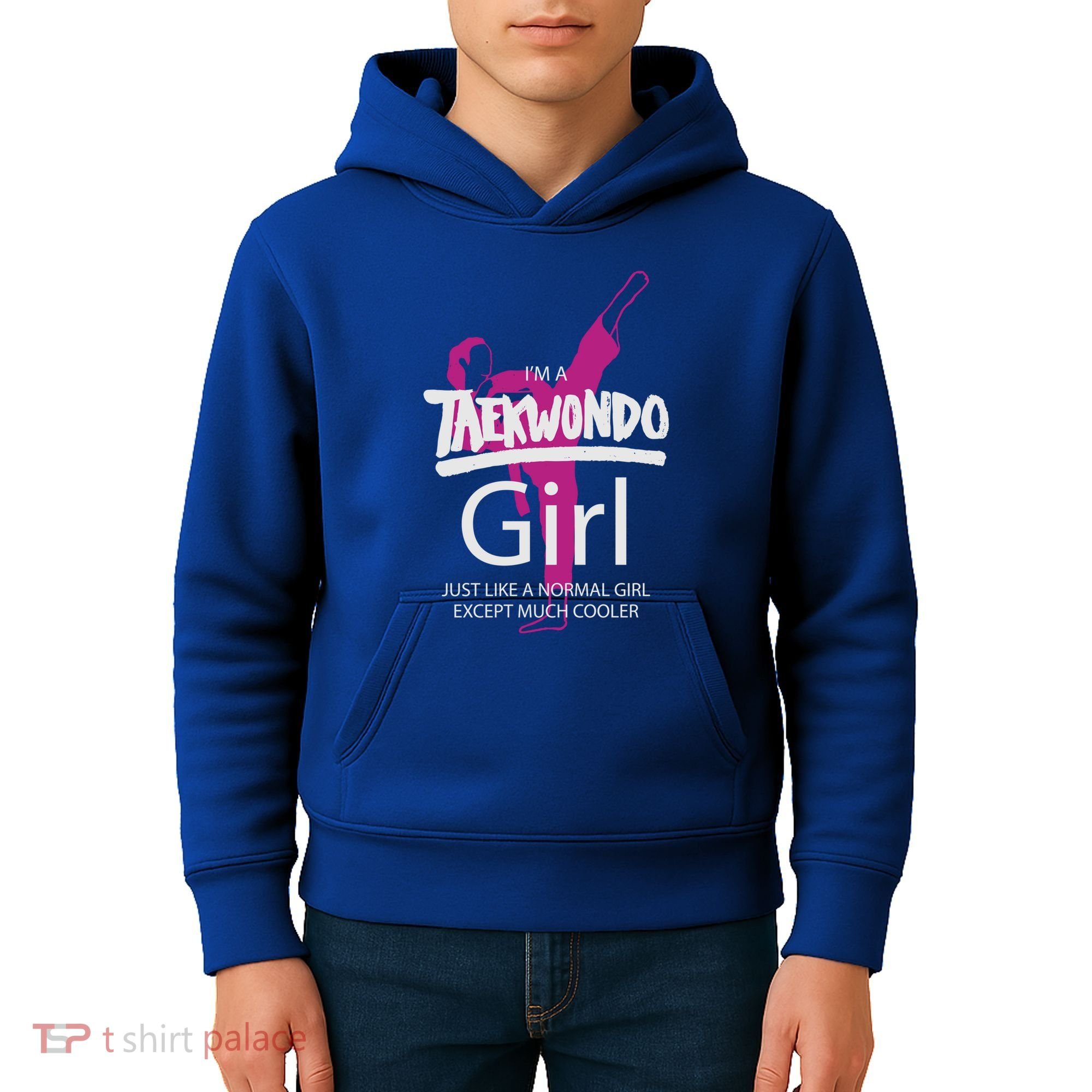 IM A Taekwondo Much Cooler Martial Arts Tkd Quote Funny Gift Kids Hoodie