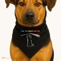 I Am The Enemy Within Kamala Harris Cat Lady Brighter Future USA-Made Doggie Bandana thumb 1
