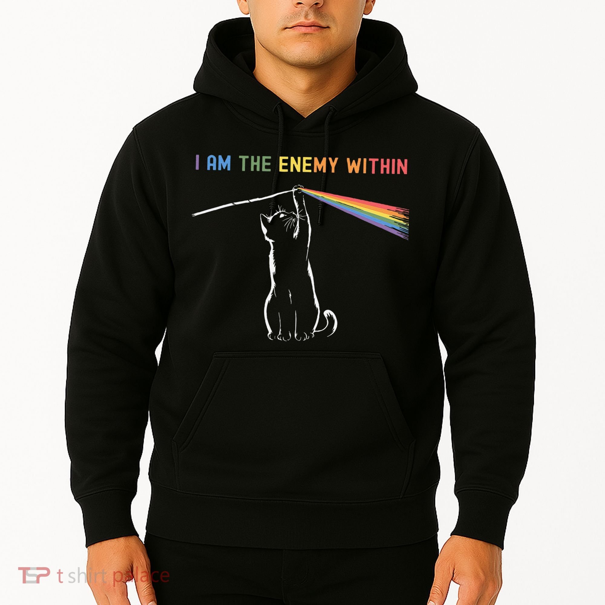 I Am The Enemy Within Kamala Harris Cat Lady Brighter Future Hoodie