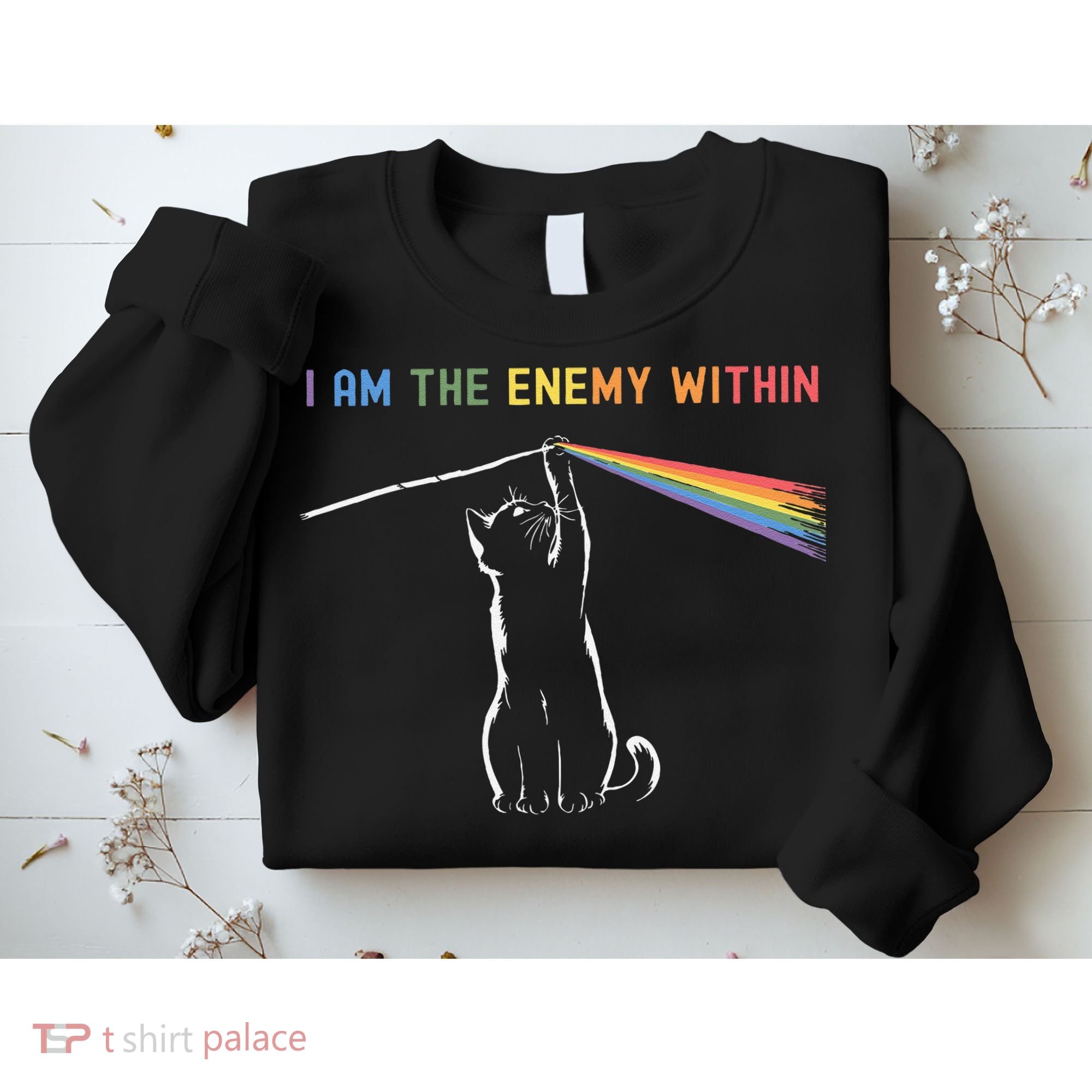 I Am The Enemy Within Kamala Harris Cat Lady Brighter Future Sweatshirt