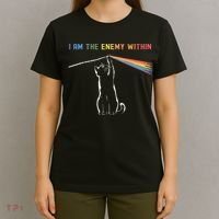 I Am The Enemy Within Kamala Harris Cat Lady Brighter Future T-Shirt thumb 4
