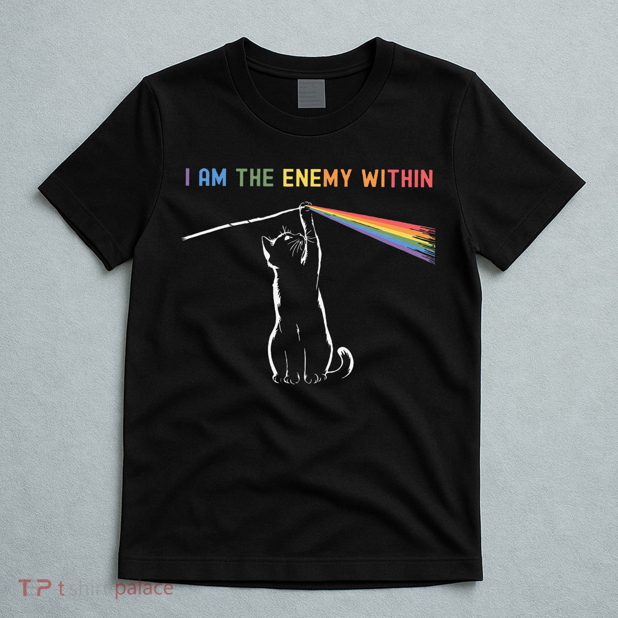 I Am The Enemy Within Kamala Harris Cat Lady Brighter Future T-Shirt