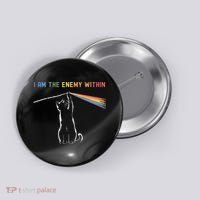 I Am The Enemy Within Kamala Harris Cat Lady Brighter Future Button thumb 0